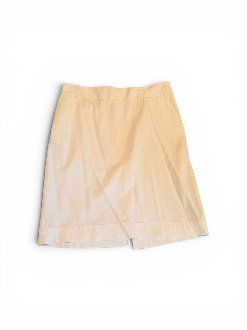 L.L. Bean Cream Pencil Skirt